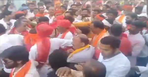 BJP विधायक कृष्ण कुमार ऋषि से धक्का-मुक्की का वीडियो वायरल