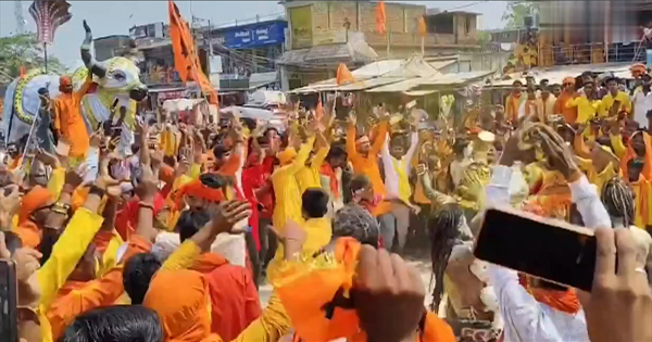 पूर्णिया में रामनवमी पर भव्य शोभायात्रा का आयोजन