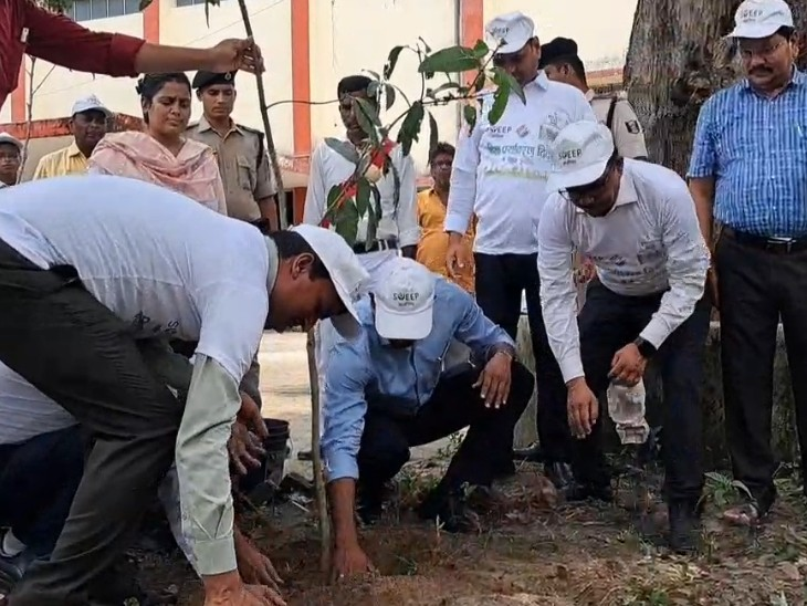  अररिया में पर्यावरण दिवस पर पौधरोपण, दिया हरियाली और मतदान का संदेश