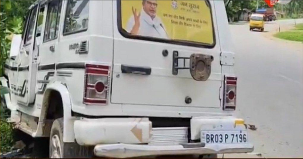 प्रशांत किशोर की तस्वीर लगी गाड़ी से अंग्रेजी शराब पकड़ी गई