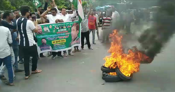 किशनगंज में बिहार बंद का दिखा व्यापक असर