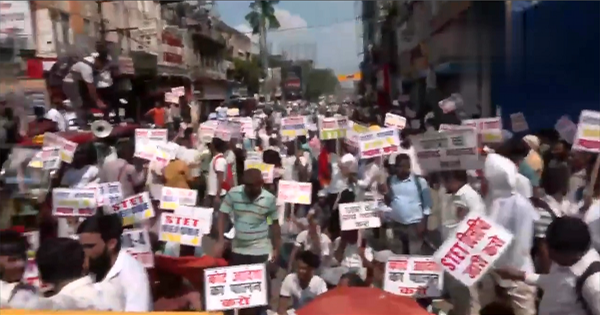 पटना में STET कैंडिडेट्स पर लाठीचार्ज