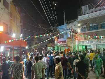 पूर्णिया में आधी रात फहराया गया तिरंगा