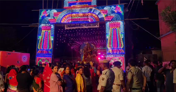किशनगंज में दुर्गा पूजा का शांतिपूर्ण समापन