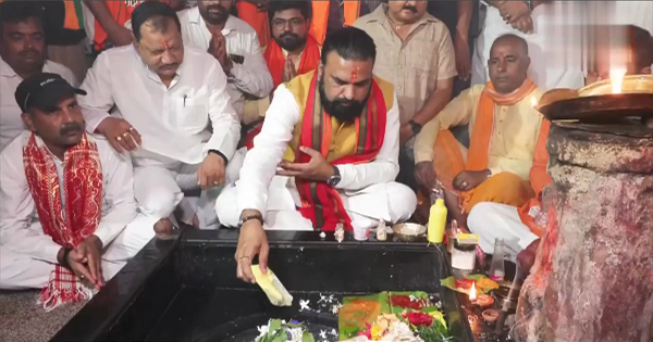 सम्राट चौधरी ने नामांकन से पहले किया मंदिर में पूजा-अर्चना