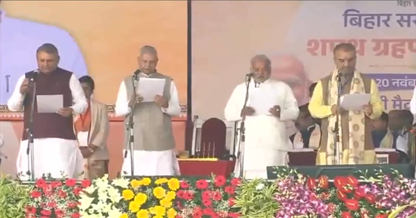 नीतीश कुमार ने 10वीं बार संभाली बिहार की कमान