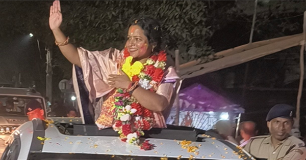 बलरामपुर में विधायक संगीता देवी की आभार यात्रा