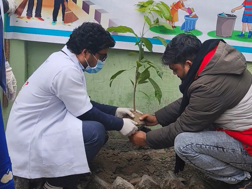 कटिहार के डहेरिया पंचायत में स्वच्छ भारत अभियान