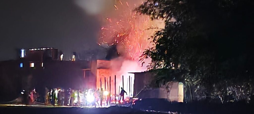 किशनगंज में भीषण आग: तीन परिवारों के घर-मवेशी जलकर राख