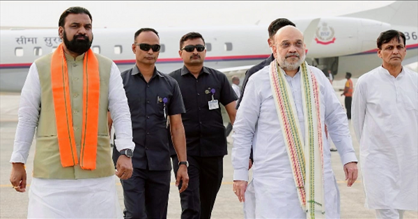 किशनगंज दौरे पर अमित शाह, भारत-नेपाल सीमा सुरक्षा की समीक्षा