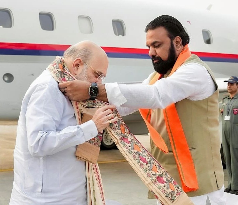 किशनगंज दौरे पर अमित शाह, भारत-नेपाल सीमा सुरक्षा की समीक्षा