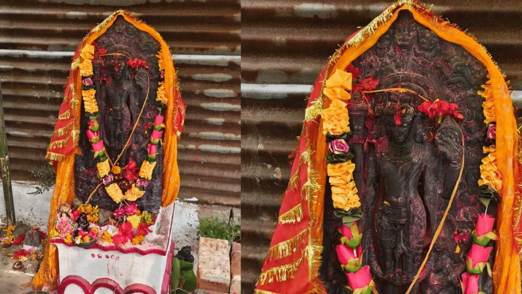 किशनगंज में खेत से मिली प्राचीन विष्णु प्रतिमा, ग्रामीणों में उत्सुकता और श्रद्धा का माहौल