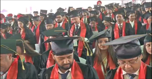 माता गुजरी यूनिवर्सिटी का पहला दीक्षांत समारोह