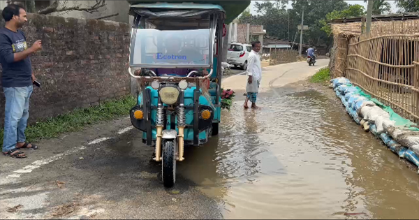 बहादुरगंज में जलभराव से हालात बिगड़े