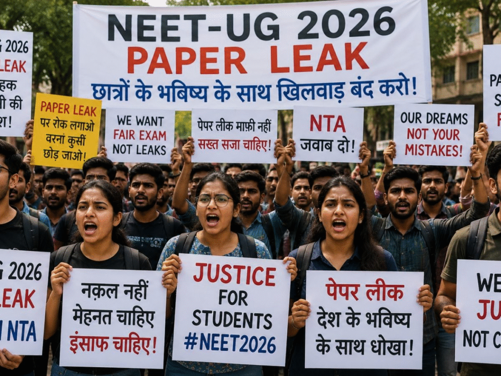 नीट पेपर लीक विवाद