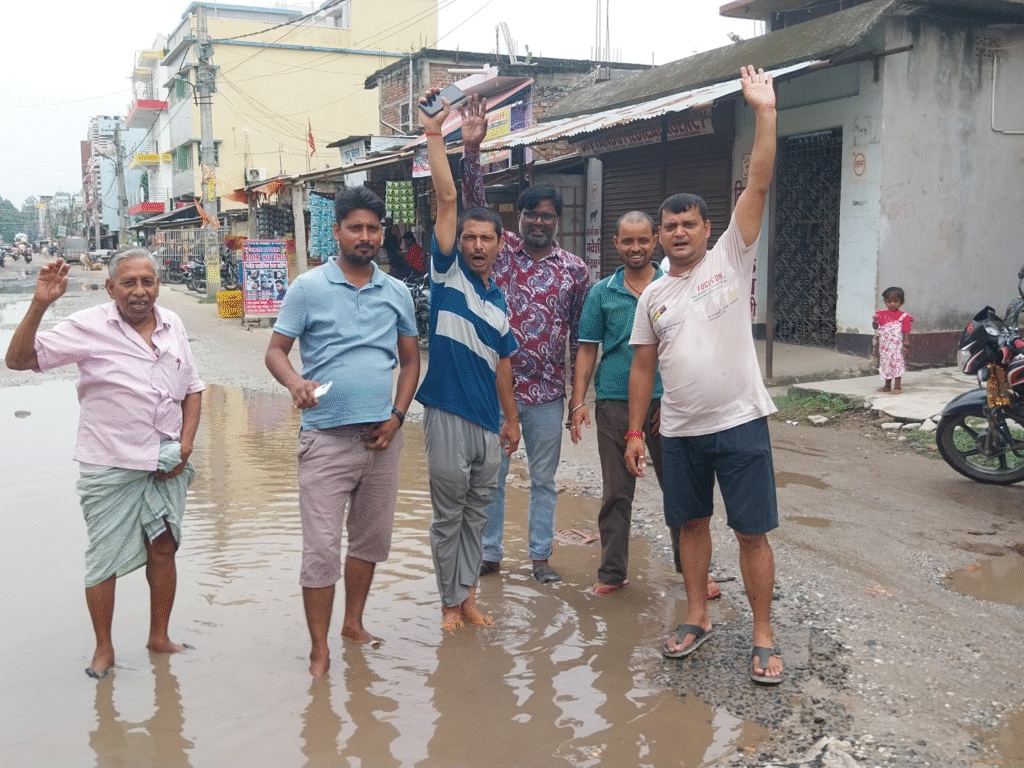 अररिया सड़क जलजमाव
