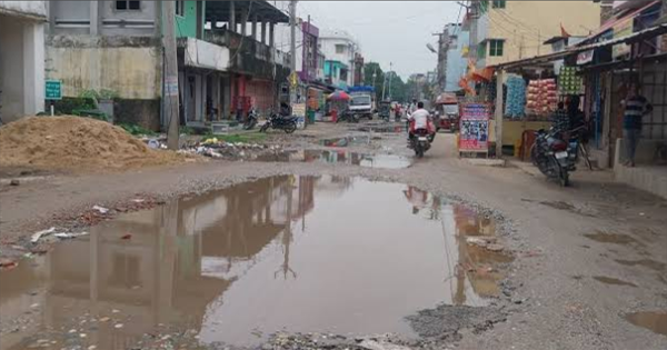 अररिया सड़क जलजमाव