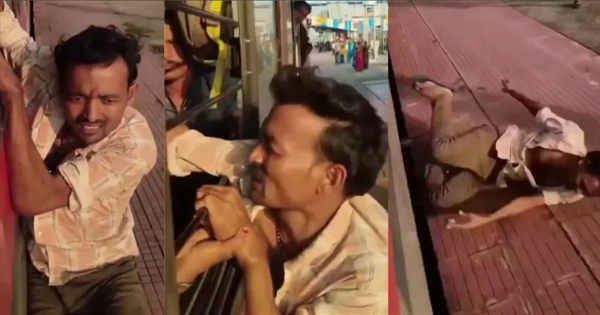 भागलपुर ट्रेन मोबाइल झपटमारी: भागलपुर में चलती ट्रेन से मोबाइल छीनने की कोशिश, यात्रियों ने पकड़ा हाथ तो प्लेटफॉर्म के अंत में नीचे गिरा युवक